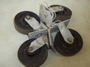 Set of Heavy Duty Cart Rollers