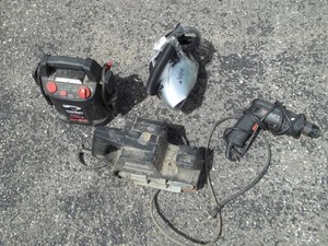 Drill, Sander, Power Jump Pack and Shark Vac