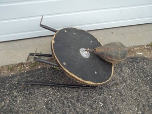 Vintage Boxing Bag with Wall Mount Bracket