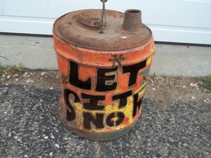 Let It Snow Oil Can Dcor
