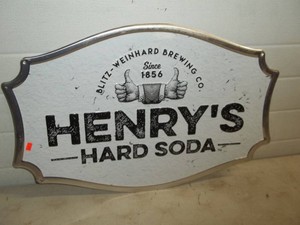 Henrys Hard Soda Metal Sign