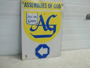 Assemblies of God Metal Sign