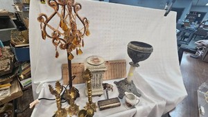 Crystal Beaded Lamp, Banqueet Oil Lamp, Candle Holders