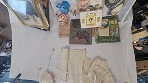 Vintage Picture Lot, Cracker Jack Toys, Vintage BabyDoll Outfit