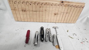 Lot of Knives and Multi Tools as pictured