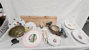 Bird Planter and Various Misc