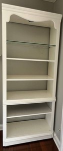 Painted Bookcase Cabinet 32 X 17 X 79 in - Doors Removed