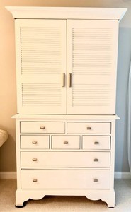White Armoire Dresser With Mirror