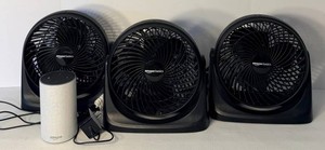 Amazon Basics 10 Inch Fans, Echo Speaker & Adapter Mixed Lot