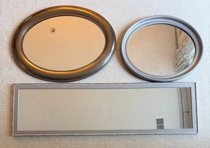 Ashland Door Mirror, Columbia Oval Mirror & Framed Wall Mirror (Lot of 3)