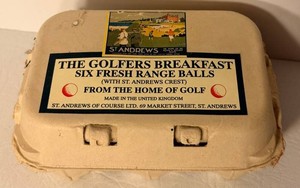 St Andrews Golfers Breakfast Six Fresh Range Balls (Lot of 6)
