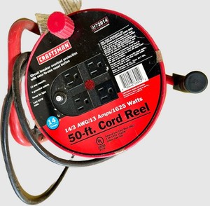 Craftsman 3473914 50-Ft Cord Reel 143 AWG 13A 1625W