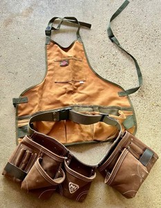 Leather Tool Belt & Apron Set of 2