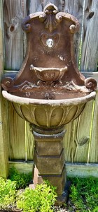 Ornate Outdoor Wall Fountain