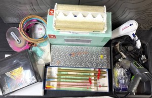 Xyron Creative Station, Sunbeam 1600 Dryer, Gerson Heat Gun & Craft Supply Mixed Lot