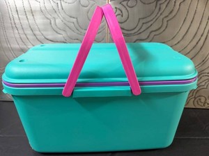 New Plastic Storage Tote With Nested Containers