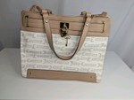 Juicy Couture Tan/White Bag, Pre-owned