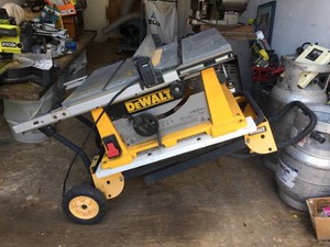 DEWALT DW744 Jobsite 10 Table Saw with Stand