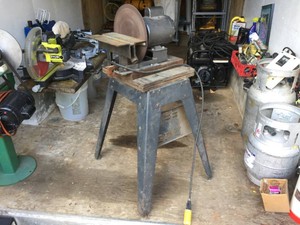 12 Electric Vertical Disc Sander on Stand
