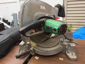 Large HITACHI C15FB 15 Miter Saw