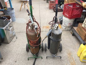 2 Torch Tanks on Carts