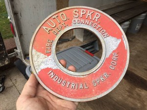 Vintage Cast Aluminum Sprinkler Badge