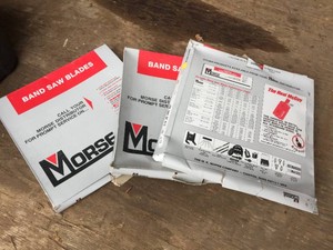 (3) MORSE - Band Saw Blades - See Pics