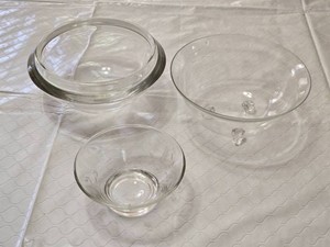 Unique Glass Bowl and 2 others