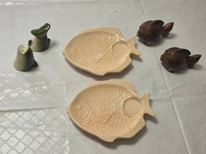 Fish-Shaped Plates, Salt & Pepper Shakers