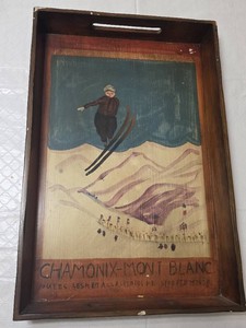 Vintage Chamonix-Mont Blanc Decorative Tray