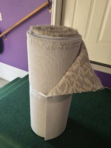 Roll of Tan Patterned Carpet 30 x 20