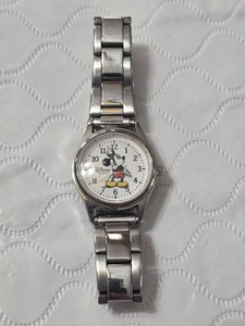 Disney Parks Authentic Original Stainless Steel Watch featuring Mickey Mouse Quartz Movement