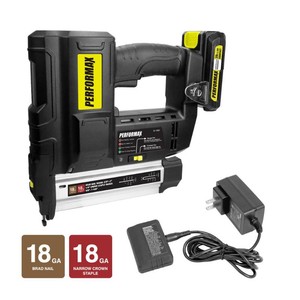 Performax  20-Volt Cordless 18-Gauge Brad NailerStapler Kit