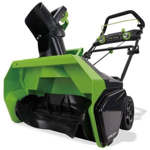 $329 Greenworks 40-Volt 20-in Single-Stage with Auger Assistance Cordless Electric Snow Blower (Battery Included)