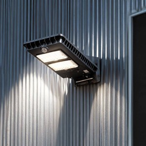 Patriot Lighting  Solar-Powered 120  Motion Sensing LED Black Outdoor Security Area Light
