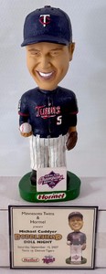 Michael Cuddyer 2007 ALCS Hormel Green Base Minnesota Twins Bobblegead - In Box w Card