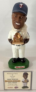 Torii Hunter Gold Glove 2006 Hormel Green Base Minnesota Twins Baseball Bobblehead - In Box w Card