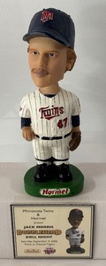 Jack Morris 2006 Hormel Green Base Minnesota Twins Baseball Bobblehead - In Box w Card