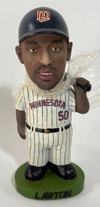 Matt Lawton Green Base Bobblehead Minnesota Twins Baseball - In Box