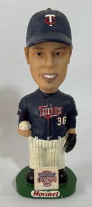 Joe Nathan Green Base Hormel 2004 ALCD Champions Minnesota Twins Bobblehead - In Box