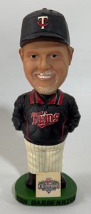 Ron Gardenhire Green Base 2002 ALCD Champions Minnesota Twins Baseball Bobblehead - In Box
