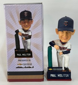 Paul Molitor Chevy Minnesota Twins Baseball Bobblehead - New In Box