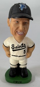 Wayne Terwilliger St. Paul Saints Green Base Baseball Bobblehead - In Box