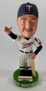 Don Mincher Green Base ABC 31 SGA Minnesota Twins Baseball Bobblehead - In Box