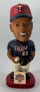 Shannon Steward Red Base 2004 ALCD Champs Minnesota Twins Baseball Bobblehead - In Box