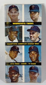 1970 Minnestoa Twins Vintage Baseball Media Guide - Beautiful Condition