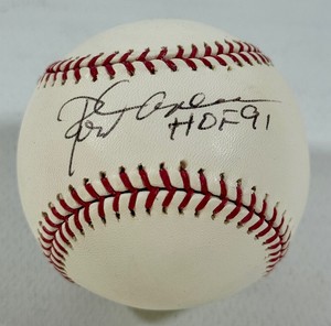 Rod Carew Autographed and Inscribed HOF 91 Rawlings OMLB Selig Baseball - Minnesota Twins