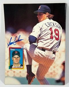 Scott Erickson Autographed Beckett Magazine Back Cover - Minnesota Twins Baseball