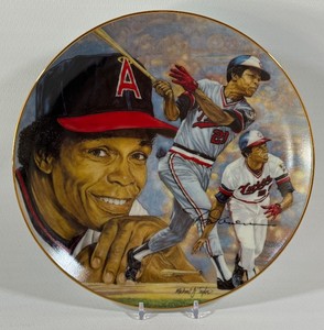 Rod Carew Limited EditionHitting For The Hall 1991 Baseball Plate