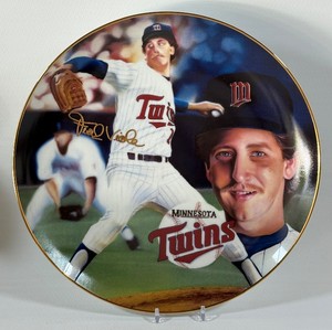Fran Viola Limited Edition Gold 2,500 Made Terrence Fogarty Sports Impressions Superstar Collectors Plate - Minnesota Twins Baseball